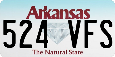 AR license plate 524VFS