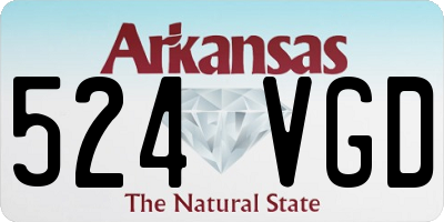 AR license plate 524VGD