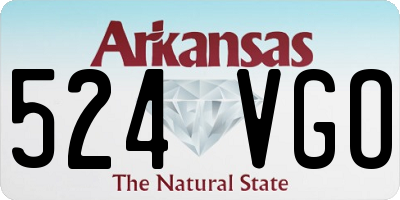 AR license plate 524VGO