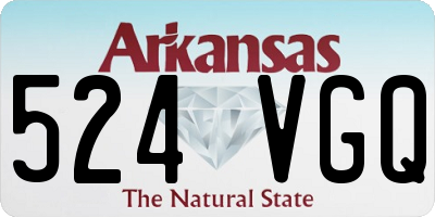 AR license plate 524VGQ