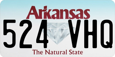 AR license plate 524VHQ