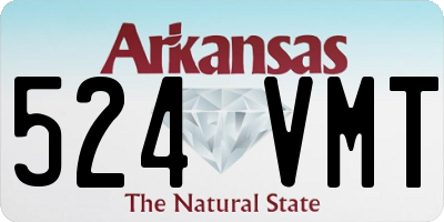 AR license plate 524VMT