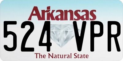 AR license plate 524VPR