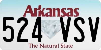 AR license plate 524VSV