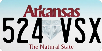 AR license plate 524VSX