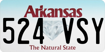 AR license plate 524VSY