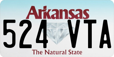 AR license plate 524VTA