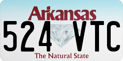 AR license plate 524VTC