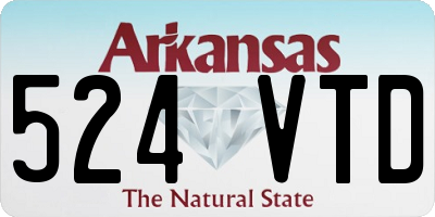 AR license plate 524VTD