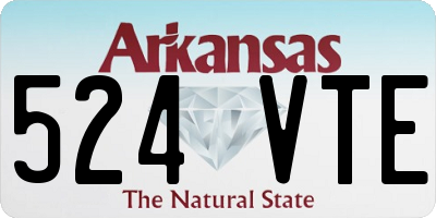AR license plate 524VTE