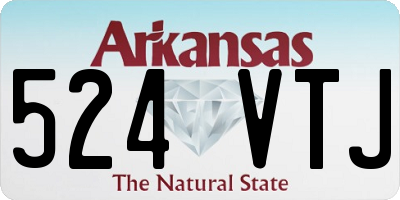 AR license plate 524VTJ