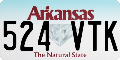 AR license plate 524VTK