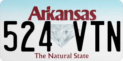 AR license plate 524VTN