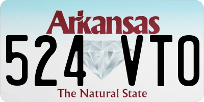 AR license plate 524VTO