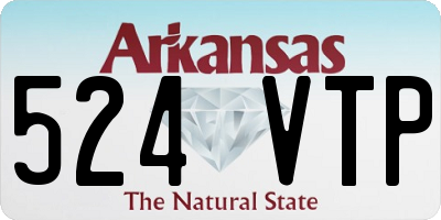 AR license plate 524VTP