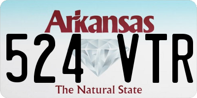 AR license plate 524VTR