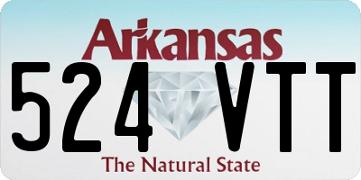 AR license plate 524VTT