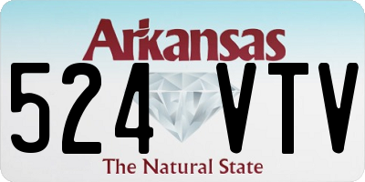 AR license plate 524VTV
