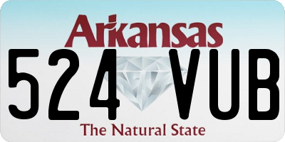 AR license plate 524VUB