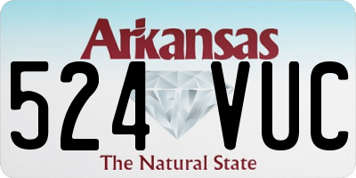 AR license plate 524VUC