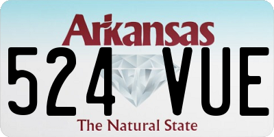 AR license plate 524VUE
