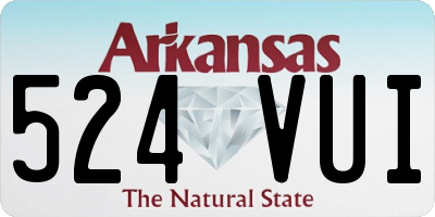 AR license plate 524VUI
