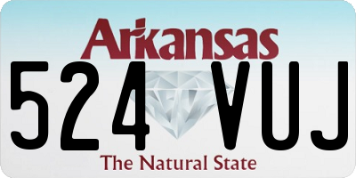 AR license plate 524VUJ