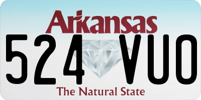 AR license plate 524VUO