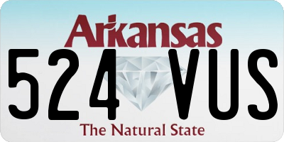 AR license plate 524VUS