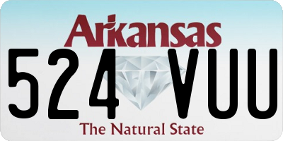AR license plate 524VUU