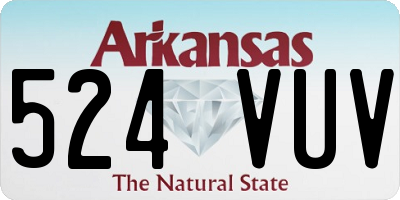 AR license plate 524VUV