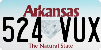 AR license plate 524VUX
