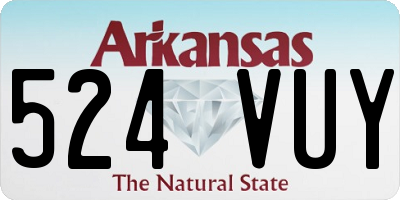 AR license plate 524VUY