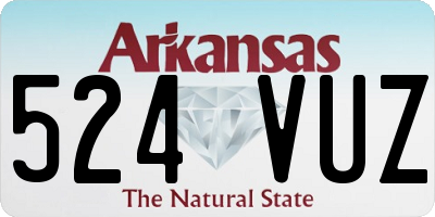 AR license plate 524VUZ