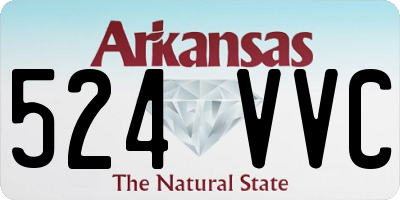 AR license plate 524VVC