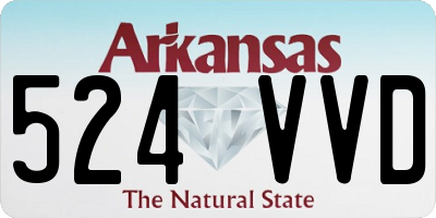 AR license plate 524VVD