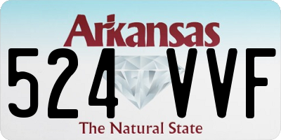 AR license plate 524VVF