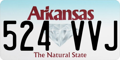 AR license plate 524VVJ