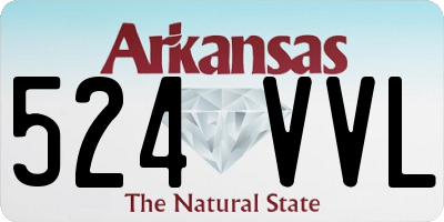 AR license plate 524VVL