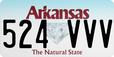 AR license plate 524VVV