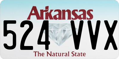 AR license plate 524VVX