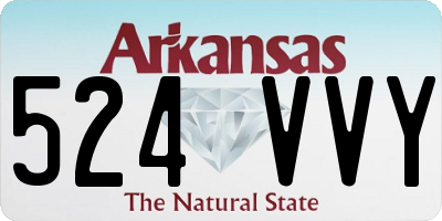 AR license plate 524VVY