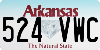 AR license plate 524VWC