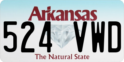 AR license plate 524VWD