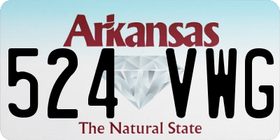 AR license plate 524VWG