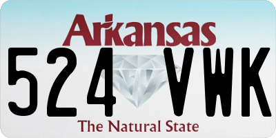 AR license plate 524VWK