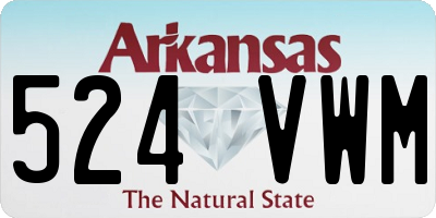 AR license plate 524VWM