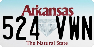 AR license plate 524VWN