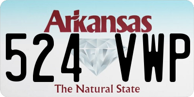 AR license plate 524VWP