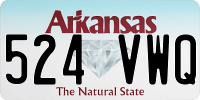AR license plate 524VWQ